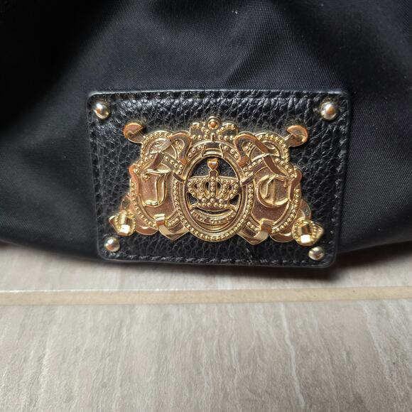 VTG Juicy Couture Black Nylon Malibu Daydreamer Bag – Y2K Tote Purse - Picture 3 of 13